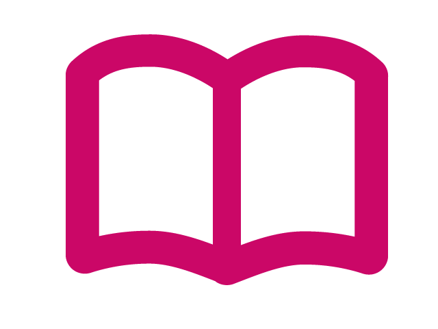 Ein Piktogramm eines Buch-Symbols für das Hobby lesen.