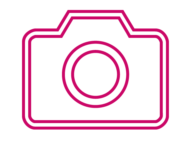 Ein Piktogramm eines Fotoaparat-Symbols.