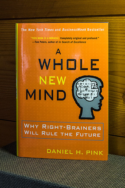 Das Foto illustriert das Buch "A Whole new mind" von Daniel Pink.